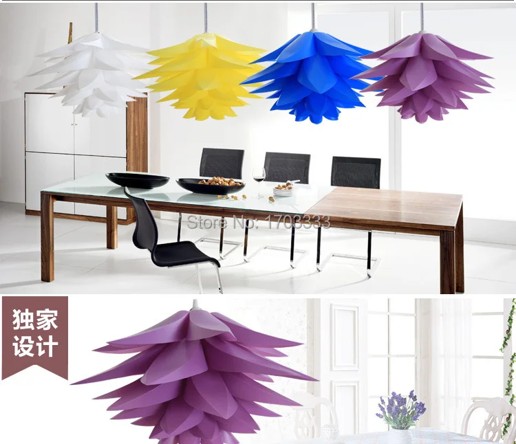 Оптовая продажа DIY современный pinecone подвесной светильник креативный lily lotus novel led