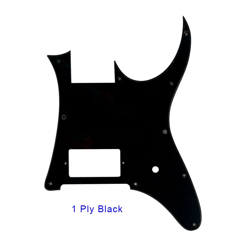 Pleroo пользовательские гитарные части-для MIJ Ibanez RG 350 EX гитары накладки пустой с мостом хамбакера пикап царапины пластины черный - Цвет: 1Ply Black
