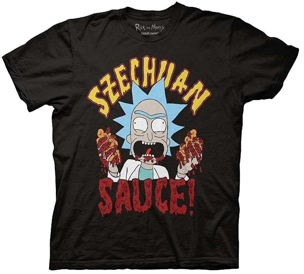 Crazy Rick Szechuan соус для мужчин футболка Веселая женщин мальчиков и девочек топы