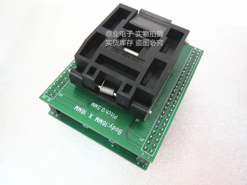 Раскладушка ZY503B QFP100 IC адаптер сиденья для сжигания испытательный стенд