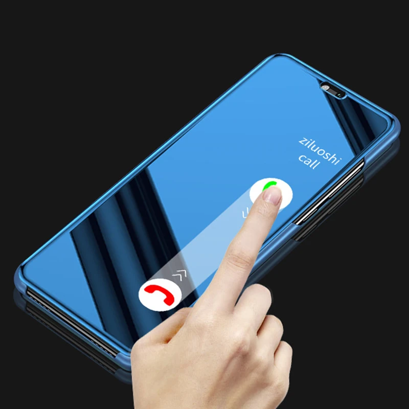 Прозрачный зеркальный чехол для смартфона Huawei P20 P30 Pro модные кожаные чехлы с