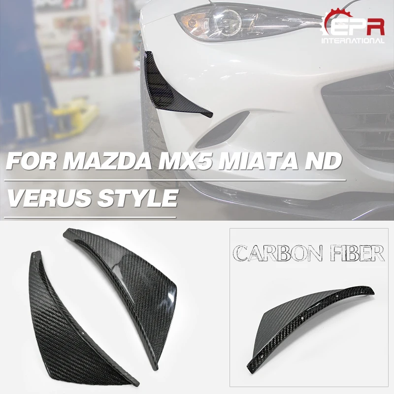 Автомобильный Стайлинг для Mazda MX5 Miata ND Verus стиль углеродное волокно передний