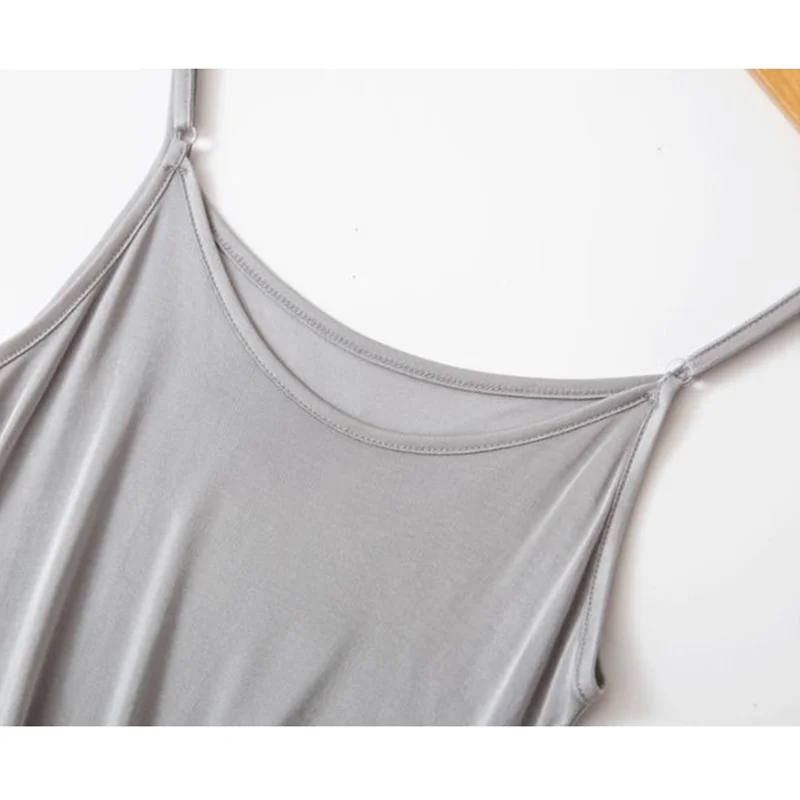 New 100% Silk Knitted Women Camisoles Basic Shirts Sleeveless Tank Top Breathable Cool Adjustable Summer Style | Женская одежда