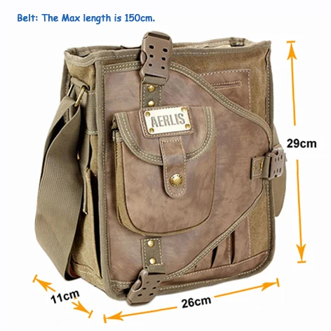 AERLIS Многофункциональный Для Мужчин's Курьерские сумки мужчин холст сумка