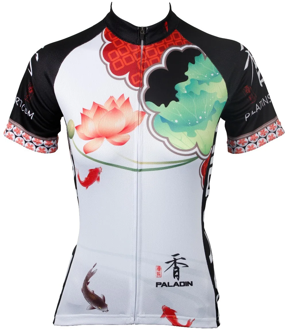 Женская майка задействуя лотоса джерси спортивной летом дышащий MTB одежда