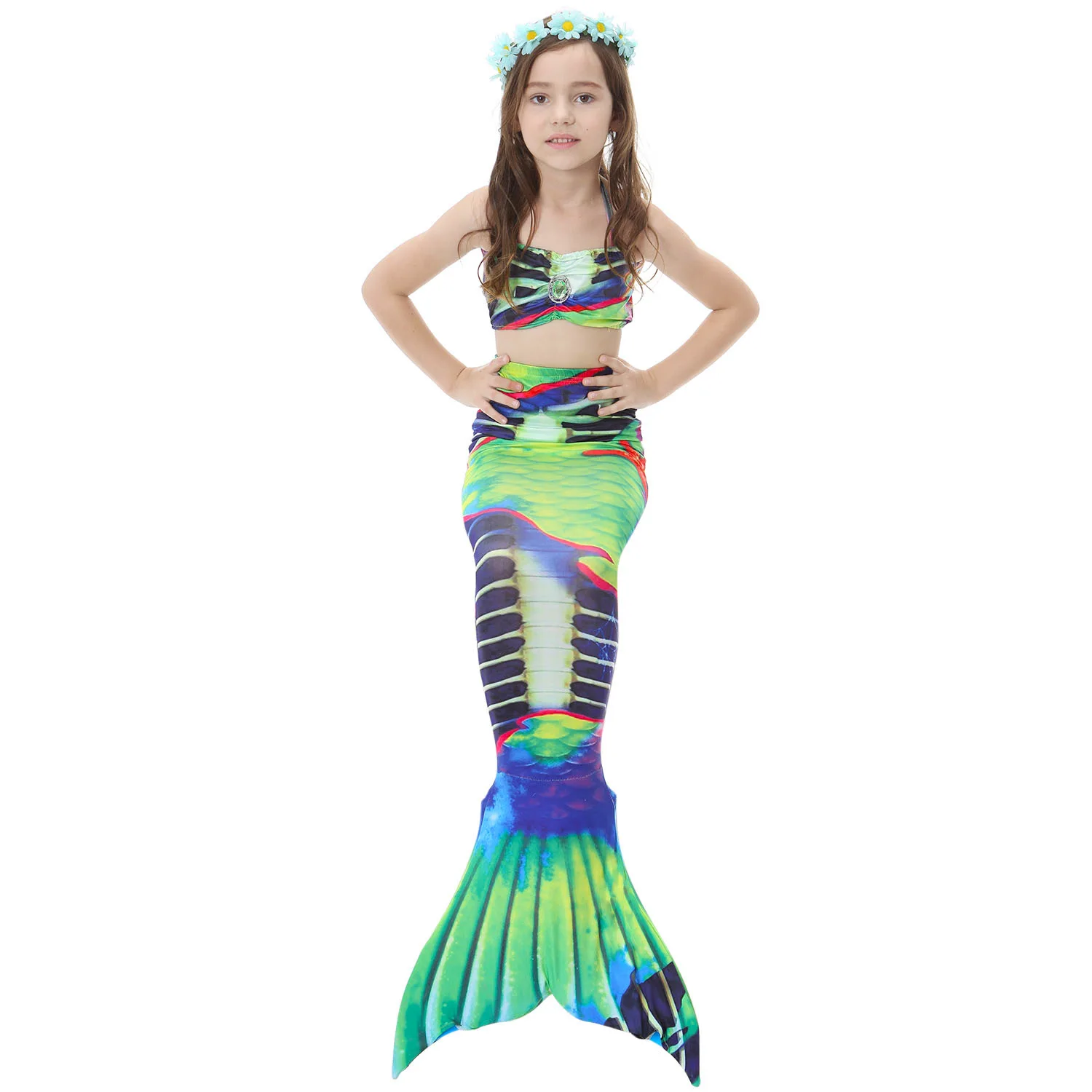 Новинка! Костюм Русалочки Детский костюм принцессы Ариэль с хвостом русалки для