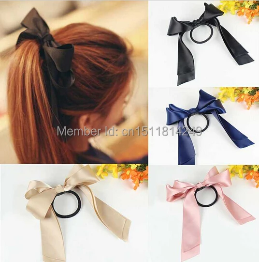 1 шт./лот Бесплатная доставка Новые аксессуары для волос лента бант эластичная
