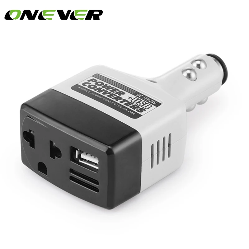 Автомобильный преобразователь Onever DC 12 В в AC 220 6 Вт модифицированная