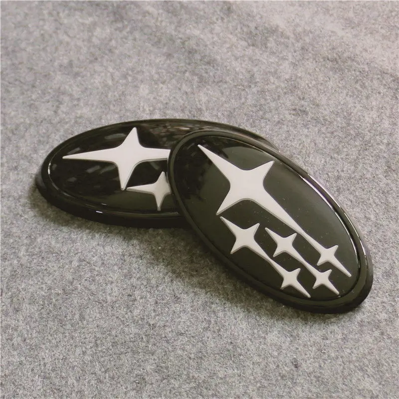 Acrylic 2 piece Мате птицы Subaru модифицированный логотип лес человеческий Лев XV Impreza WRX STI BRZ акриловое углеродное волокно до и после стандарта - Цвет: Acrylic 2 piece