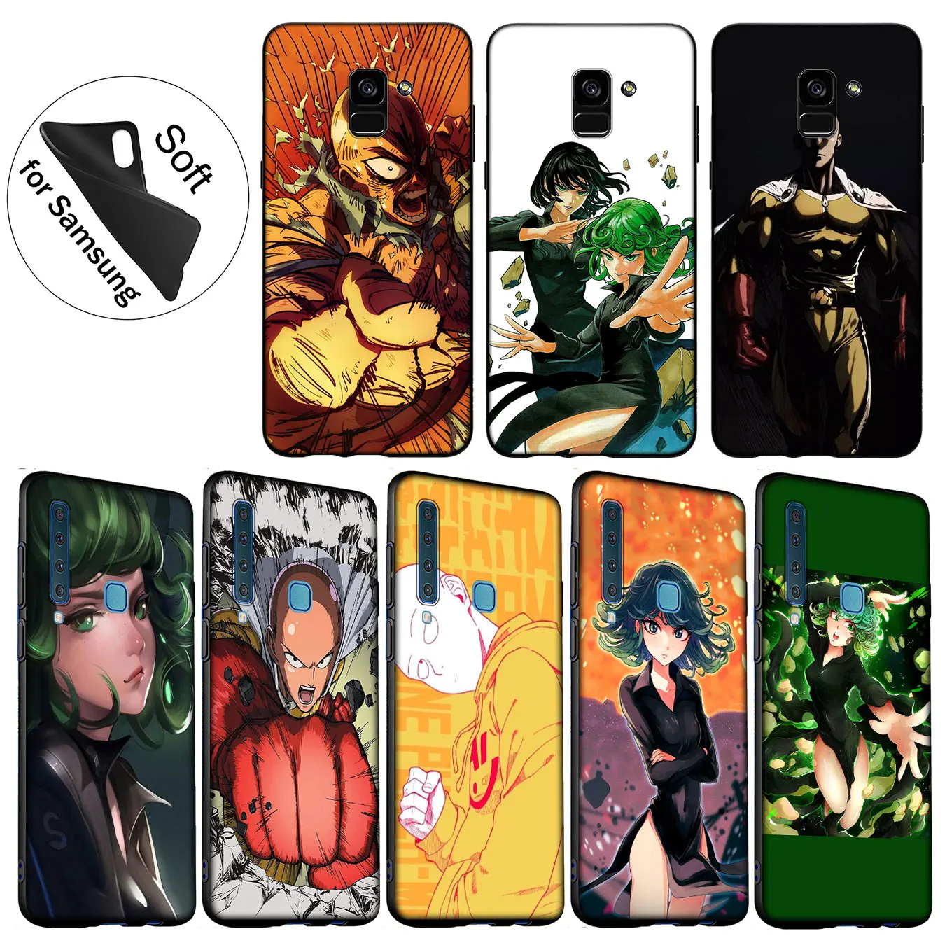 IYICAO Мягкий силиконовый чехол с японским Аниме One Punch Man для Samsung Galaxy A6 Plus A9 A8 A7 2018 A3 A5