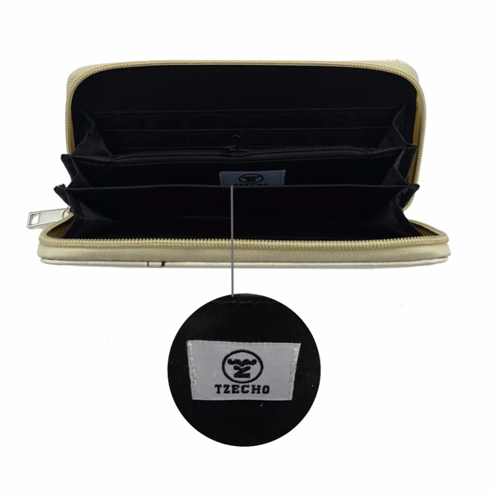 Женский кошелек Длинный с рисунком животных из мультфильма Длинные кошельки