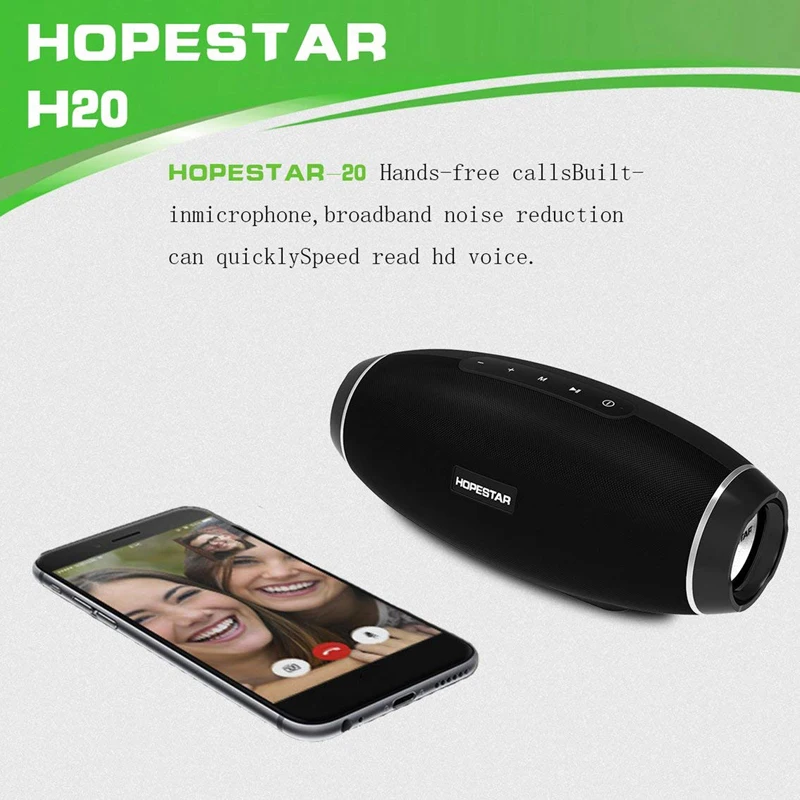 HOPESTAR H20 регби 30 Вт Bluetooth динамик Колонка ПК беспроводной портативный мини