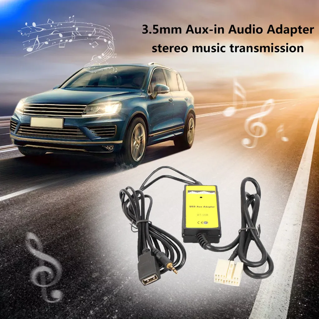 Автомобильный интерфейс USB AUX Mp3 адаптер Автомобильный цифровой cd-чейнджер выберите для HondaCar не мешает сигналу, не требуется аккумулятор 2019617