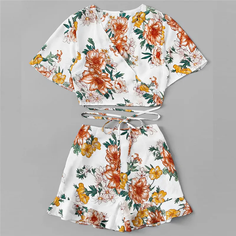 Новый Модный женский комплект из 2 предметов сексуальный богемный стиль