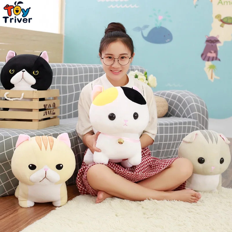 Плюшевая мультяшная короткая игрушка с котом Манчкин кукла котами подарок на