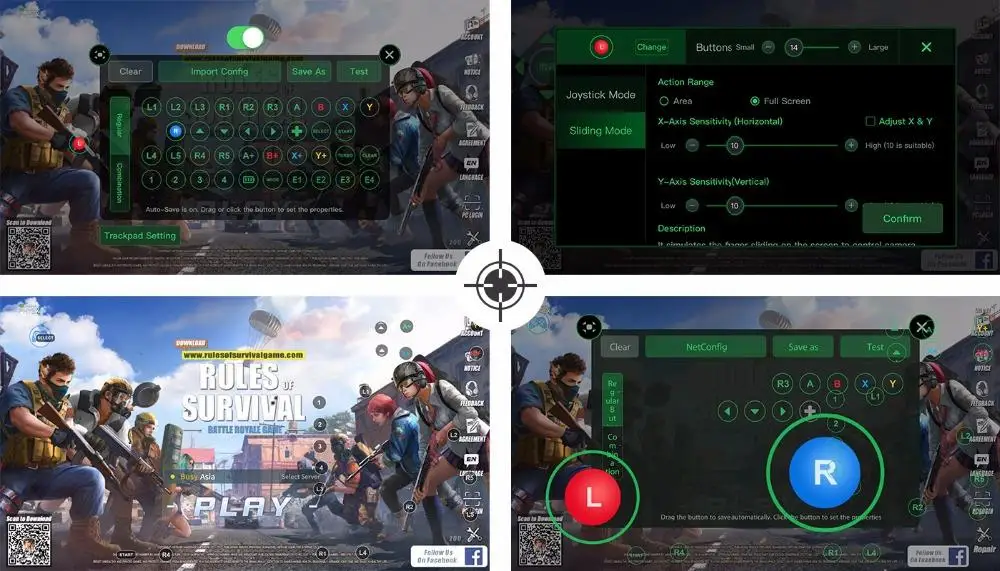GameSir X1 Bluetooth BattleDock конвертер геймпад клавиатура и переходник для мыши для FPS игр, RoS, ножи, бесплатный огонь