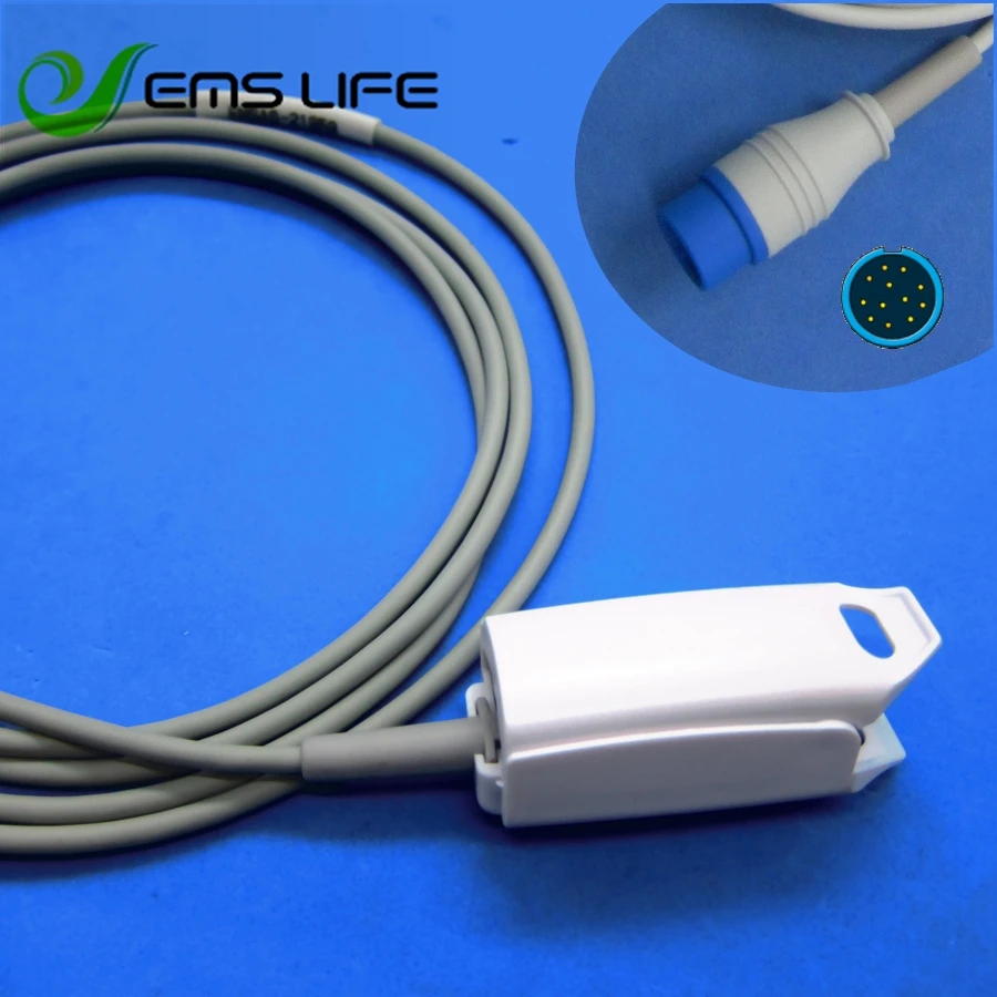 

Long cable AWT adult finger clip spo2 sensor for Comen C50 C90 masimo