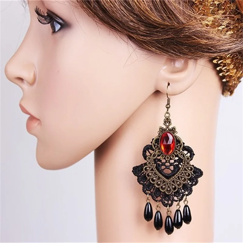 Женские серьги подвески в готическом стиле|Серьги-подвески| |