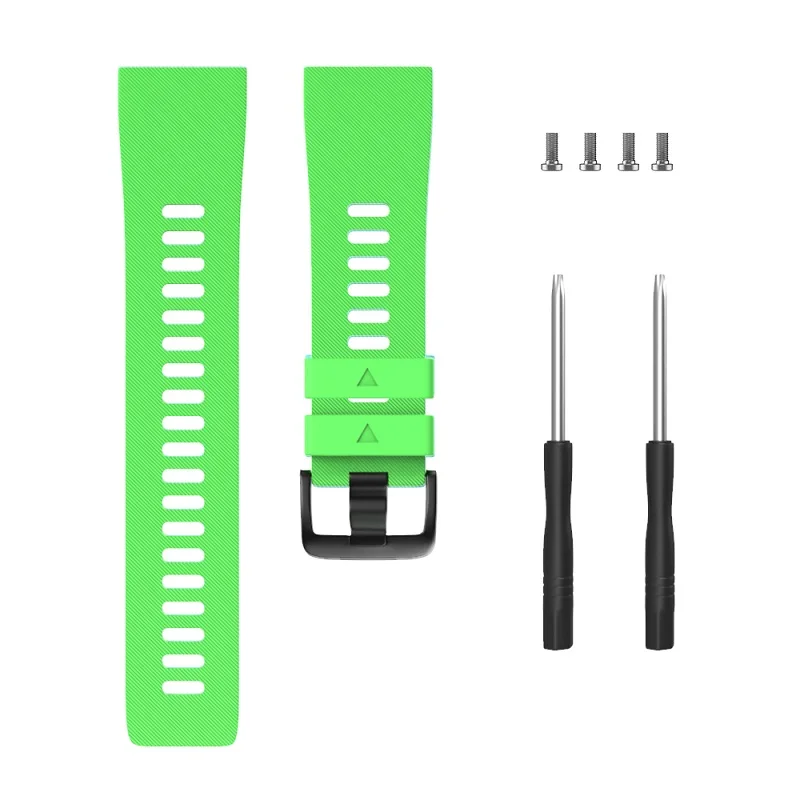Green Мягкий силиконовый ремешок для часов Garmin forerunner 35 ремешок для спорта на открытом воздухе силиконовый ремешок для Garmin forerunner 35 умный ремешок для часов - Цвет ремешка: Green