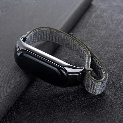 Dark Green Для Xiaomi mi 4 3 ремешок на запястье нейлоновые полосы Спорт mi band 3 браслет для Xiaomi mi band 2 ремешок на запястье - Цвет ремешка: Dark Green
