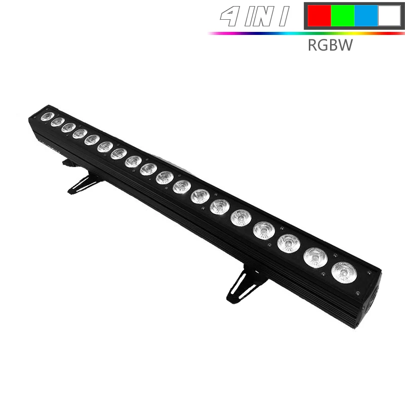 LED RGBW 4in1 Светодиодный светильник на стену, 18x18 Вт, RGBWA+ УФ, 6в1, сценическое освещение, управление бегущей лошадью, для сцены, ТВ-студии, церковные, вечерние, диско-Клубные - Цвет: LED RGBW 4in1