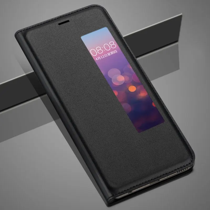 Чехол с окошком для Huawei P20 P20Lite откидной из искусственной кожи Pro Lite защитный чехол
