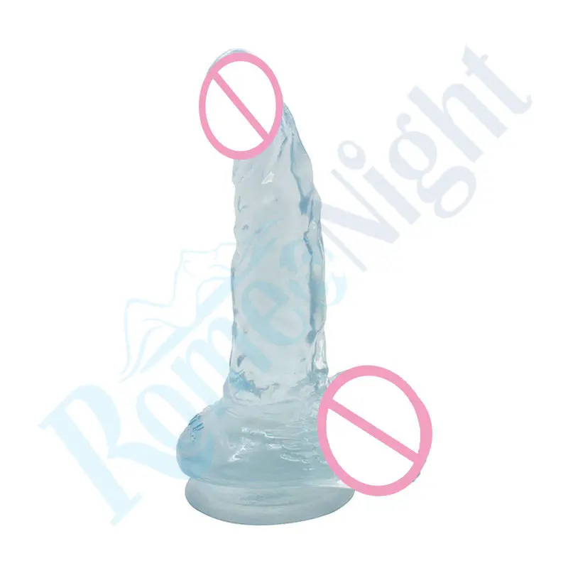 Прозрачные мягкие силиконовые фаллоимитаторы Baile с присоской реалистичный пенис