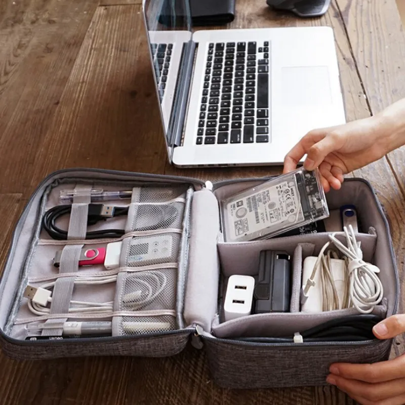 Портативная дорожная сумка для хранения комплект кабель передачи данных usb диск