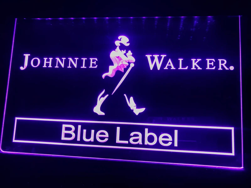 A147 Johnnie Walker Blue Label Bar Nr Led Neon Light Sign | Дом и сад