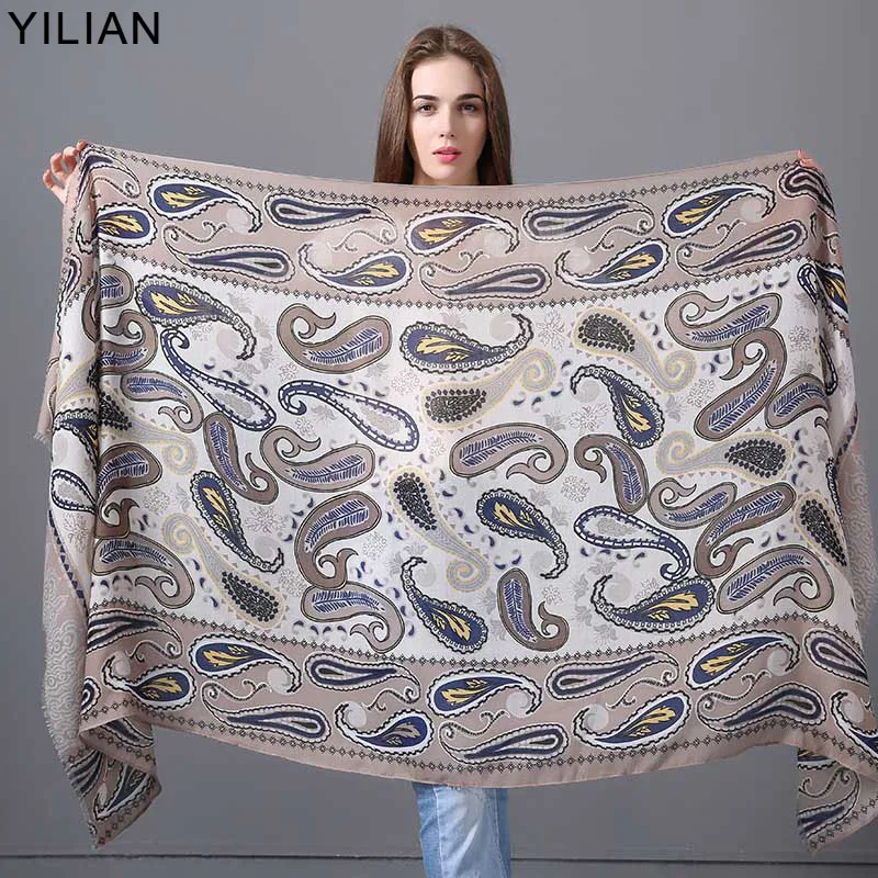Новое поступление Модный женский объемный шарф 18 стилей 190*90 см мягкий с принтом