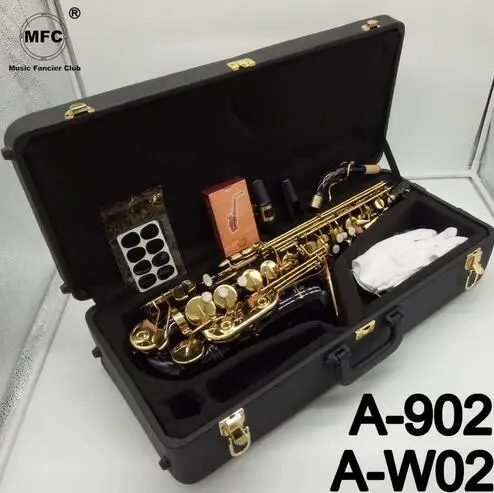 Фирменная Новинка Японии Саксофон альт A 902 WO2 черный лак Sax Alto музыкальных