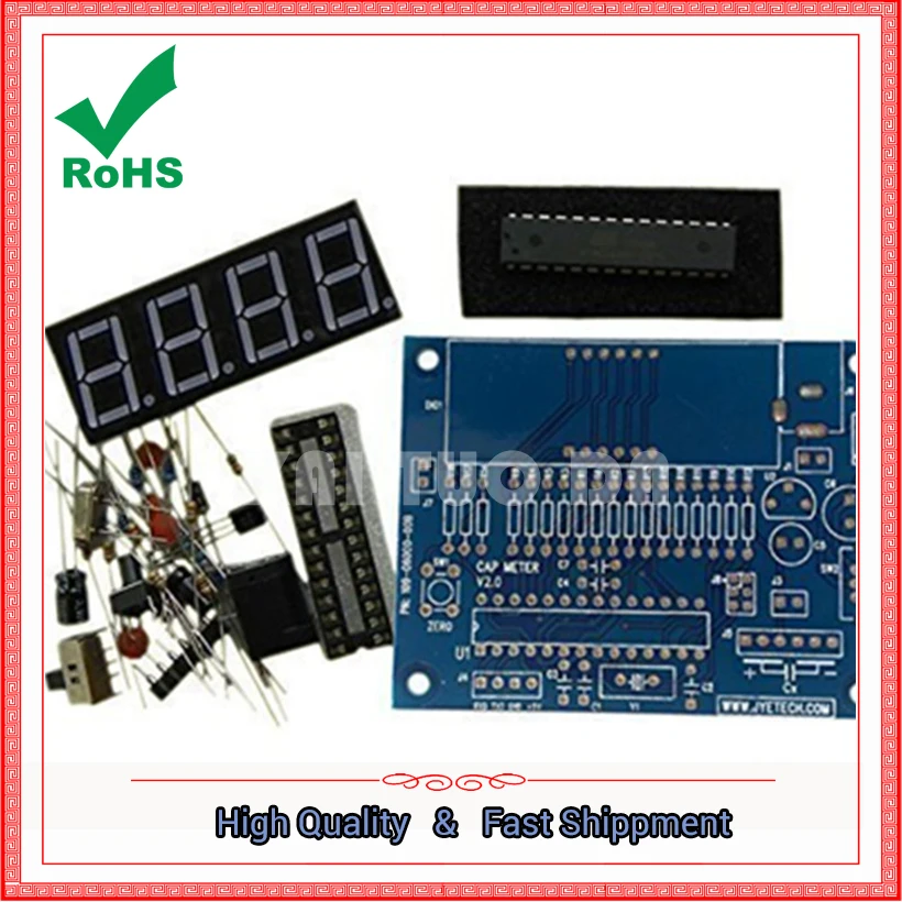 

High - precision digital capacitor meter wahtch table DIY package capacitance table production suite module board