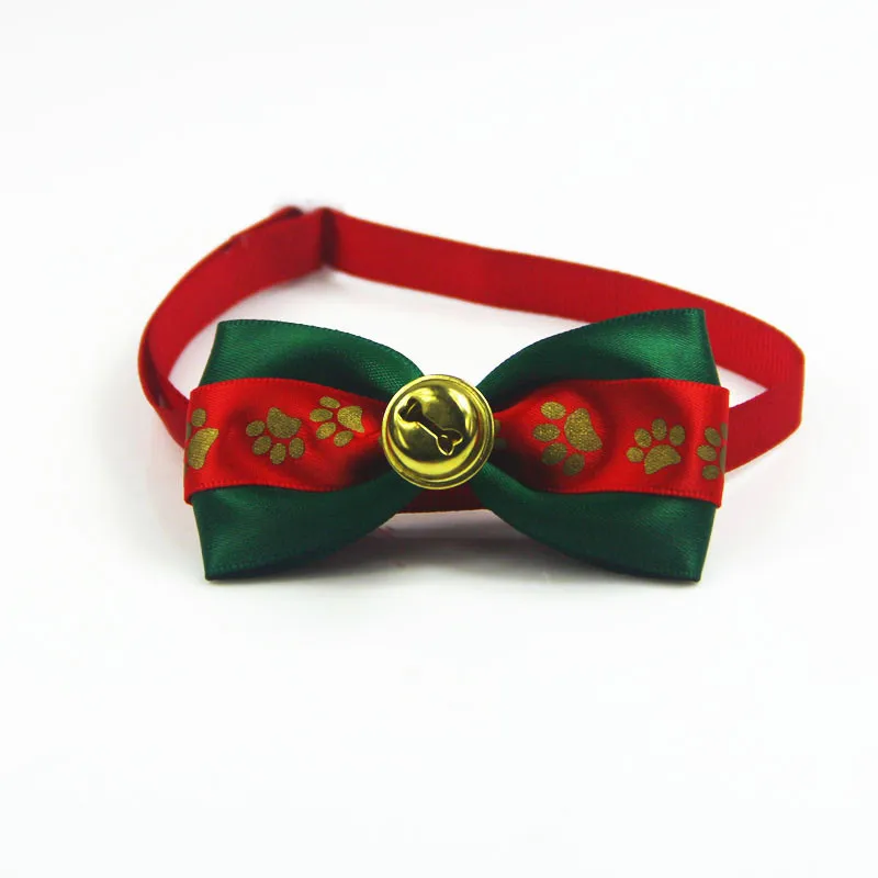 Горячая Распродажа Регулируемый питомец кошачий собачий ошейник бант шейный ремень кошка собака Уход Аксессуары бант воротник на Рождество подарок