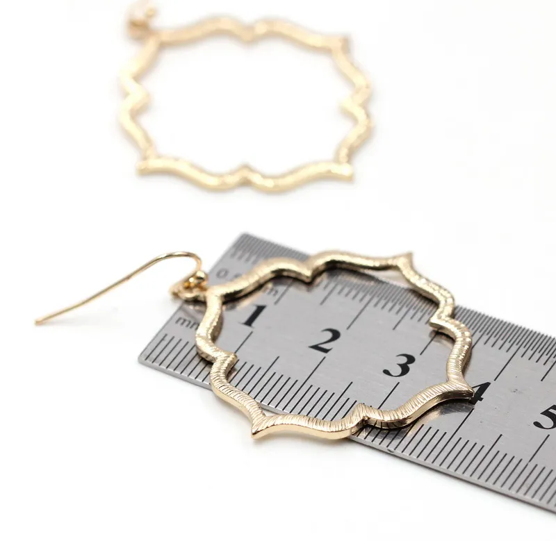 Серьги подвески для женщин с симметричным геометрическим рисунком лица|earrings