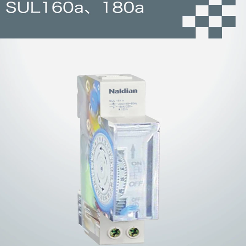 SUL180a 15 Minutes Mechanical Timer 24 Hours timer Switch Programmable Din Rail Timers Measurement Analysis Instruments | Инструменты