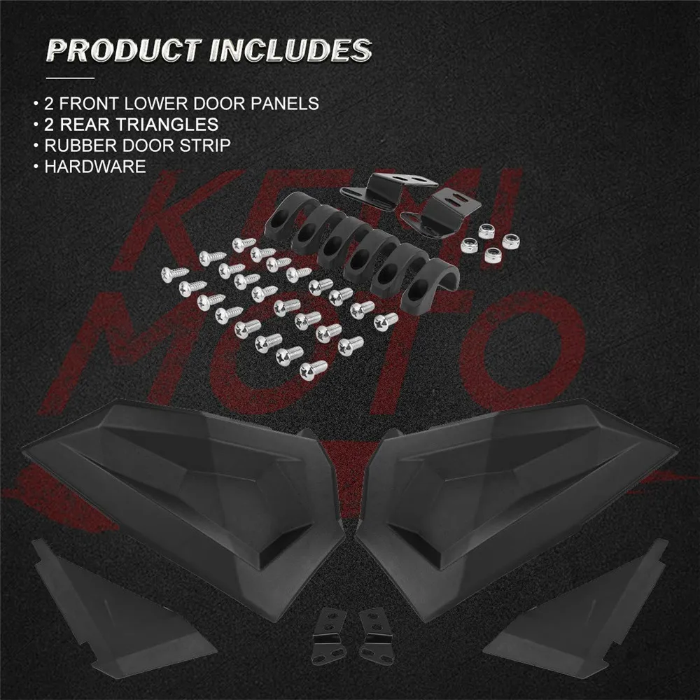 KEMiMOTO Нижняя Дверная панель вставки для Polaris RZR XP S Turbo 1000 2879509 RZR XP 1000 RZR S 900 1000