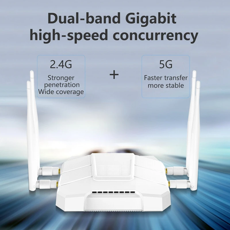 Cioswi WE1326KC 1200 Мбит/с двухдиапазонный маршрутизатор Modem2.4G 5 8 ГГц с MTK7621A чип 16M + 256RAM 4G