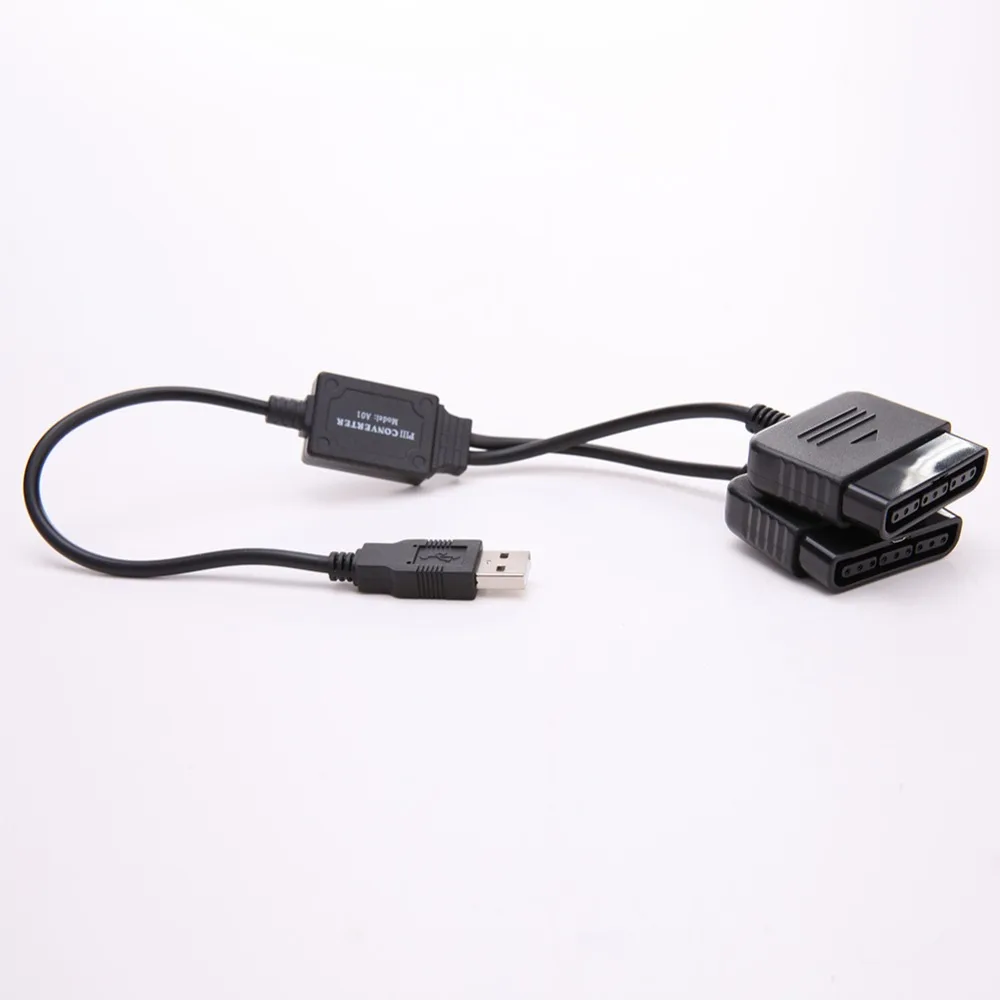 2 в 1 двойной USB порт контроллер адаптер конвертер для Sony PS1 PS2 к ПК 0 проводные аксессуары игрового
