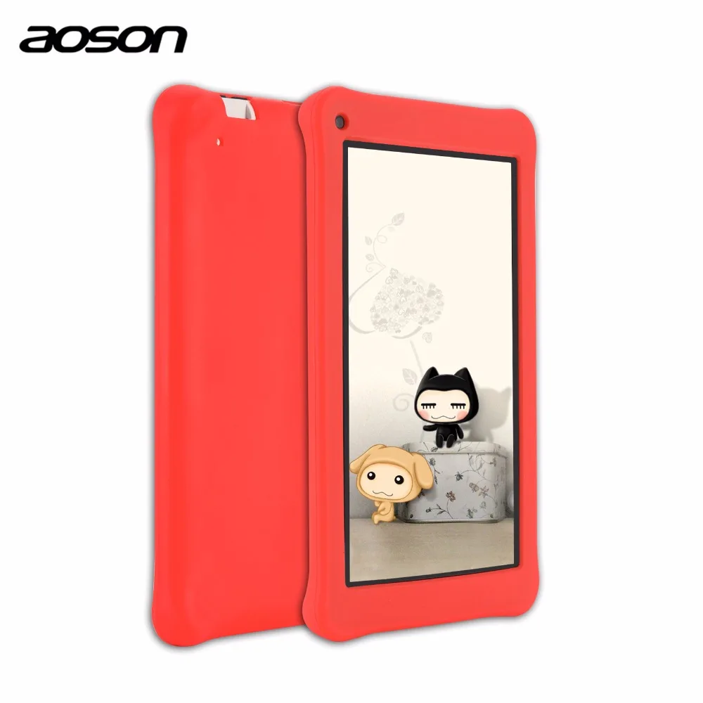 Планшет aoson 7 дюймов с чехлом 1 ГБ 16 четырехъядерный HD Android планшет 1024*600 детским