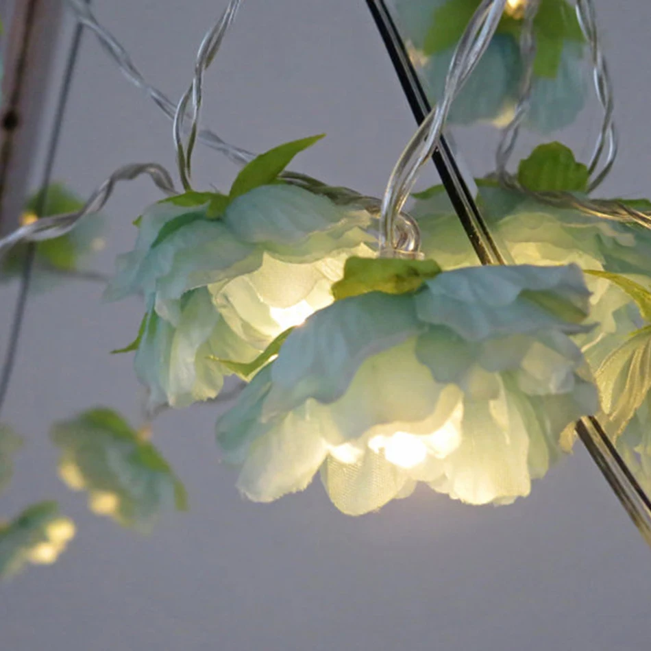 

DIY creative flower string party light decorative, battery operated led light string,wedding decoration,vase floral arrangement
