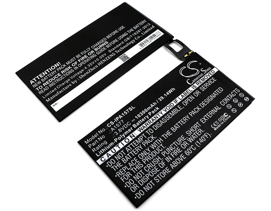 Аккумулятор Cameron Sino 10300 мАч A1577 для Apple A1584 i Pad Pro 12 9|cameron sino|battery forcameron sino battery |