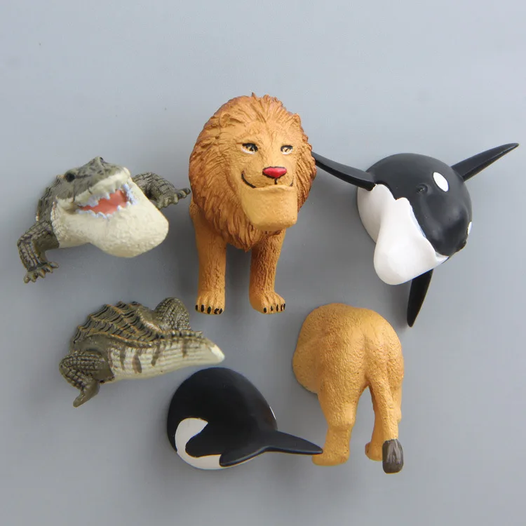Плоский подбородок животное панда Лев Дельфин игрушка крокодиловая трехмерная