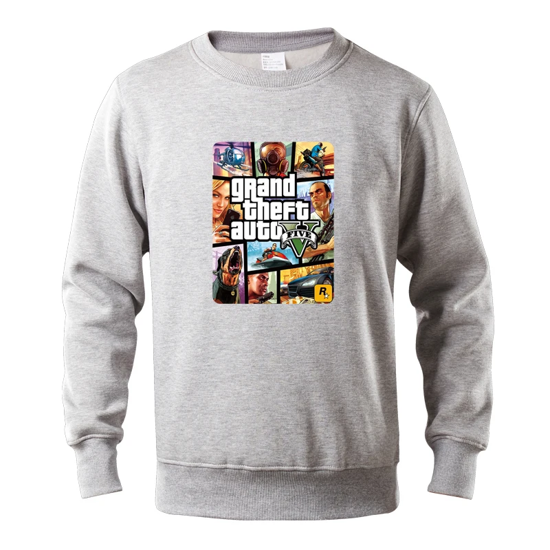 Harajuku толстовки и толстовка мужская мода Gta вице-Город печати пуловер Moleton Masculino с
