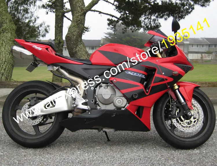 Aftermarket корпус для Honda CBR600RR F5 2005 2006 CBR 600 RR 05 06 красный черный мотоцикл Обтекатели