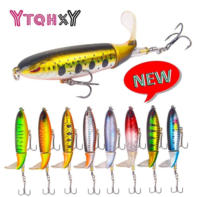 YTQHXY 2018 новые рыболовные приманки Minnow Crankbaits Aftificial Bait 100 мм 13 г гибкий Whopper Popper