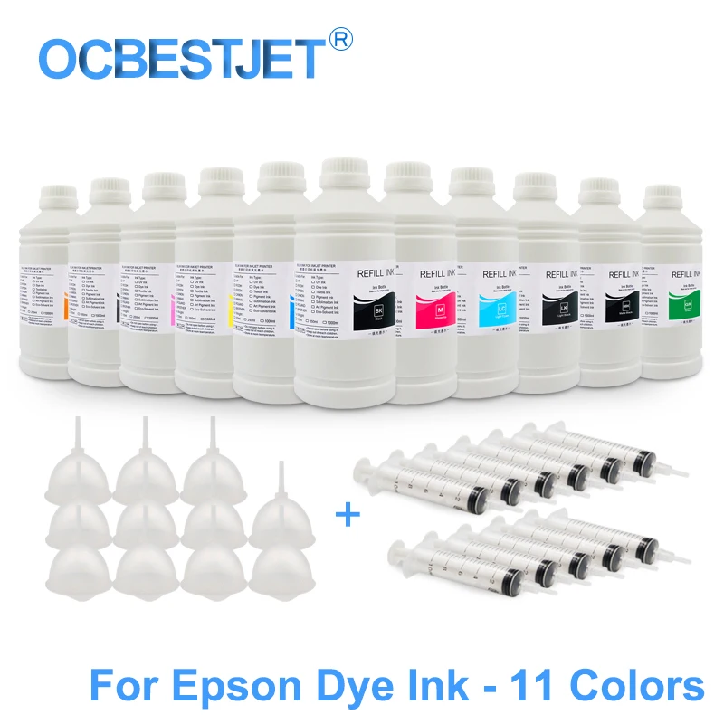11x1000 мл универсальный набор чернил для заправки Epson Stylus Pro 7900 9900 7910 9910 4900 SureColor P6000