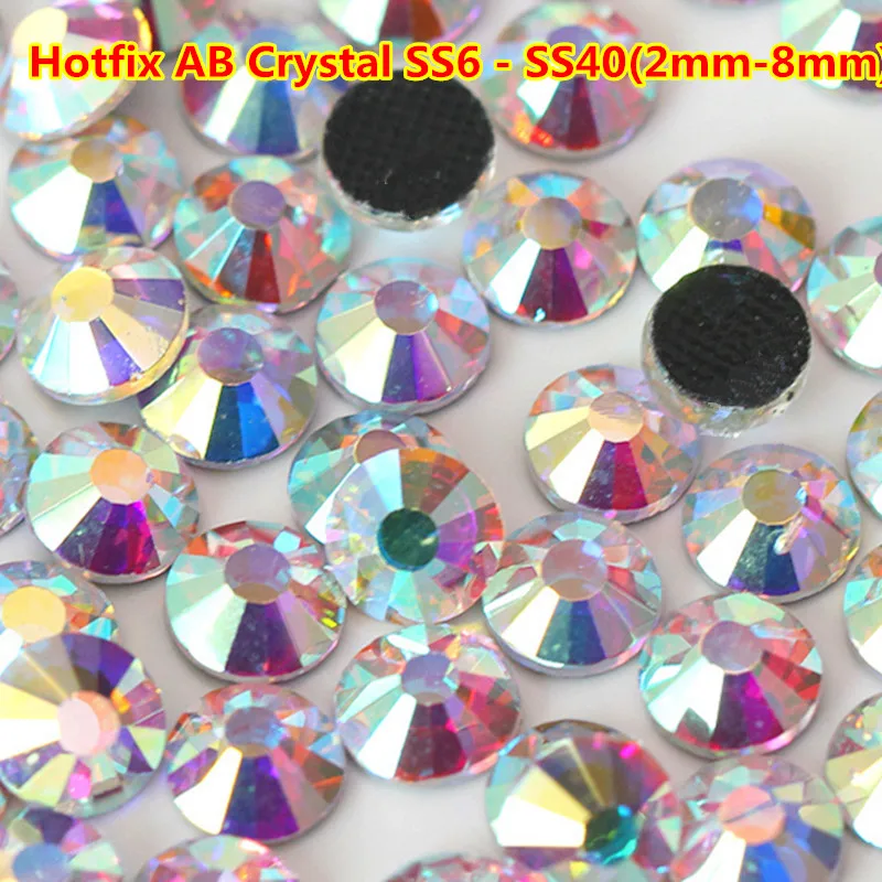 

1440pcs Good Quality SS16 Crystal Clear DMC Flatback Hot Fix Rhinestone 3.8-4.0MM Glass Strass Hotfix Rhinestones