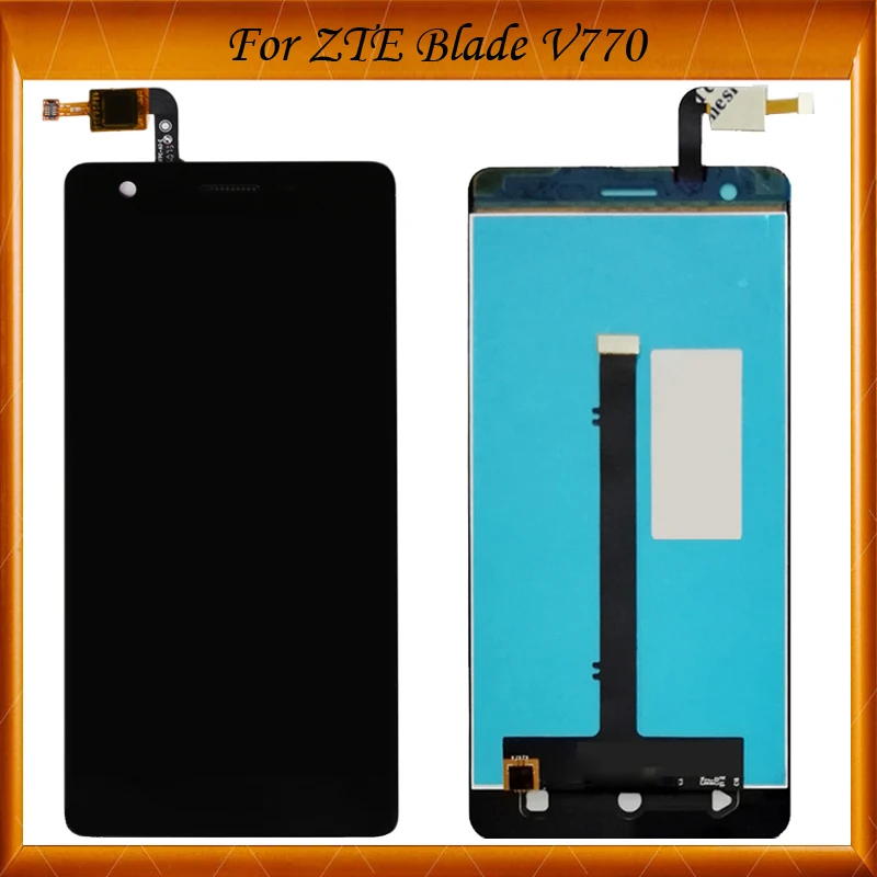 Полный ЖК дисплей 5 2 дюйма с фотоэлементами для ZTE Blade V770 оранжевый Neva 80 LTE/TT175S