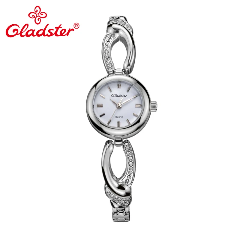 Часы Gladster женские с японским механизмом модные золотистые наручные