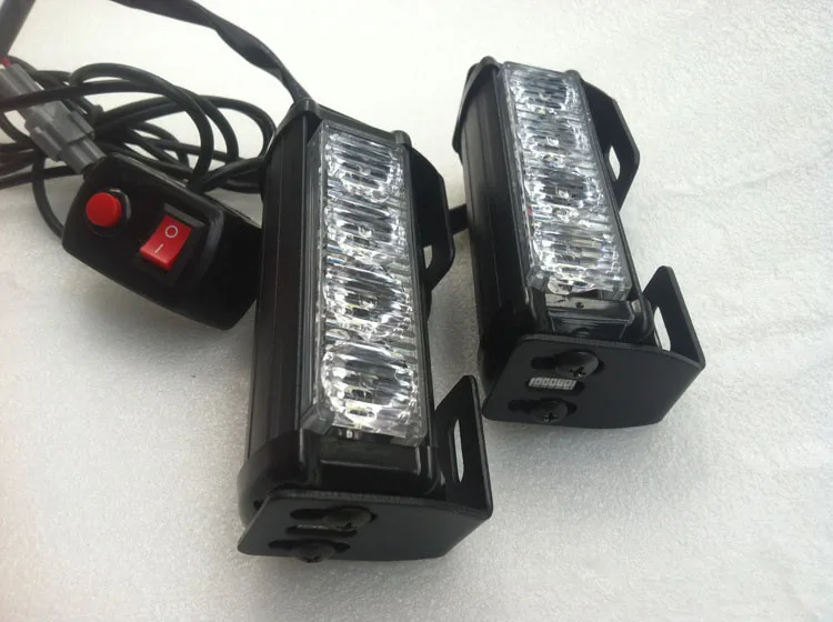 1 пара 2x4 водить автомобиль мотоцикл 12v сигнальная проблесковая светильник
